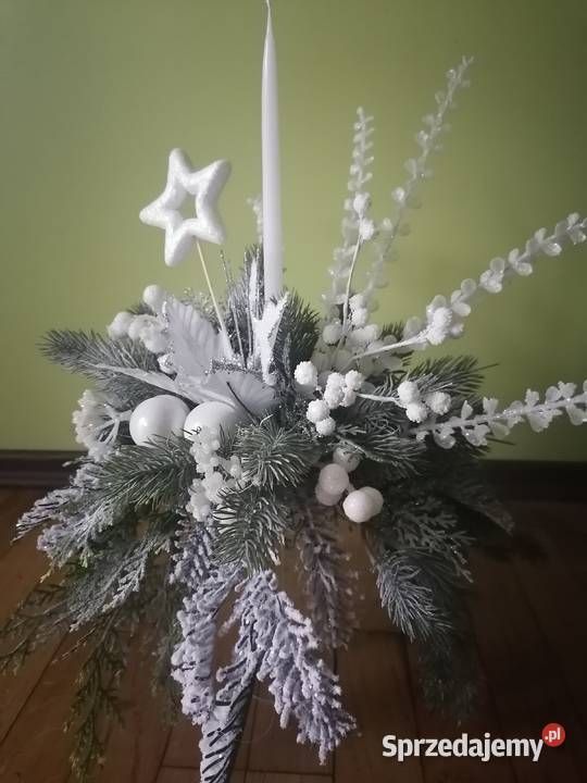 stroik ozdoba bąbki świerk śnieg tuja bombki mazowieckie Sierpc