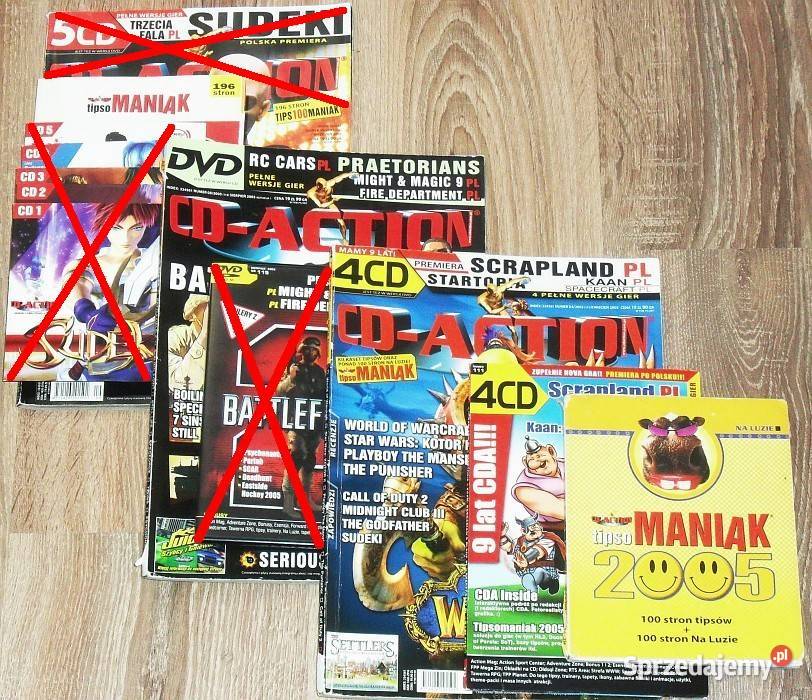 Magazyn CDACTION dodatki płyty niekompletne 2005 Gliwice