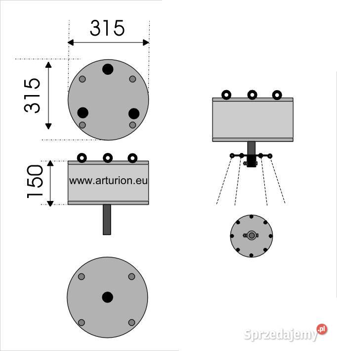 Obrotnica 2 stronna stojącowisząca mechanizm Wyposażenie firm Warszawa