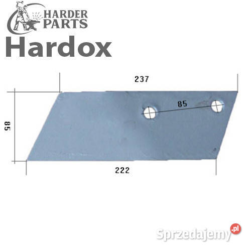 Dłuto 100hektarów HARDOX 84987P części do pługa Suwałki