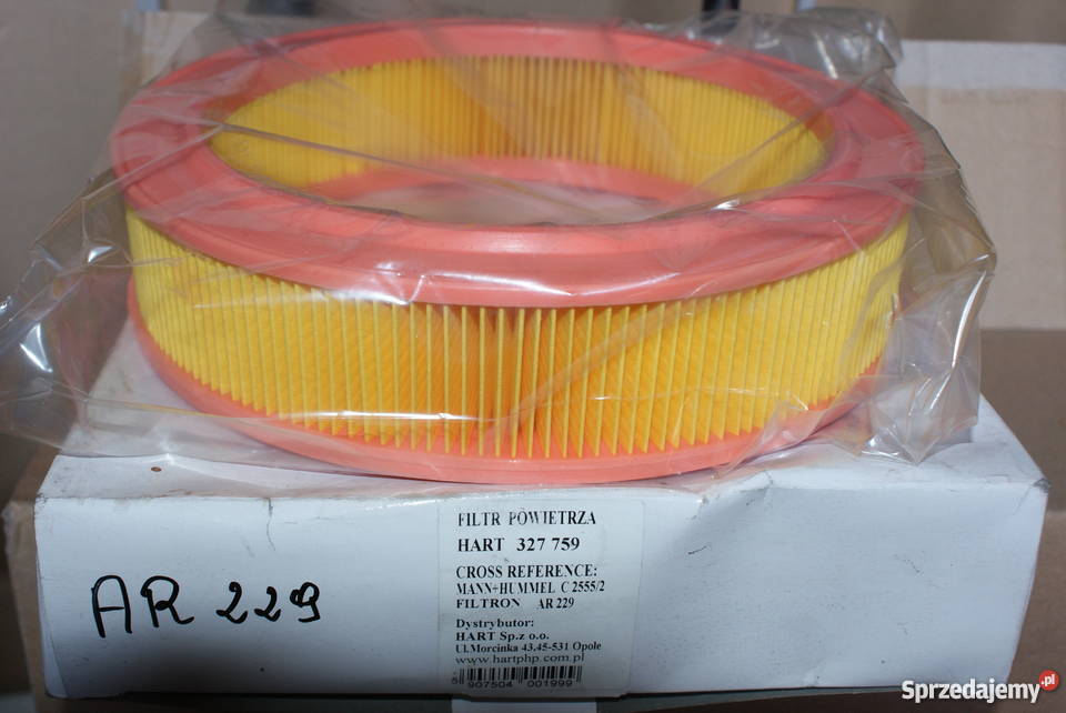 AR 229 FILTRON FILTR POWIETRZA RENAULT 5 90 osobowe Białobrzegi sprzedam