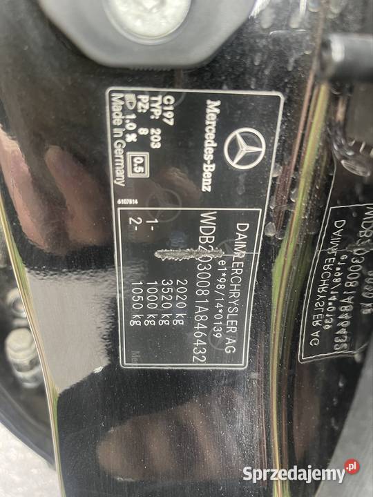 Mercedes w203 22cdi Lubień Kujawski