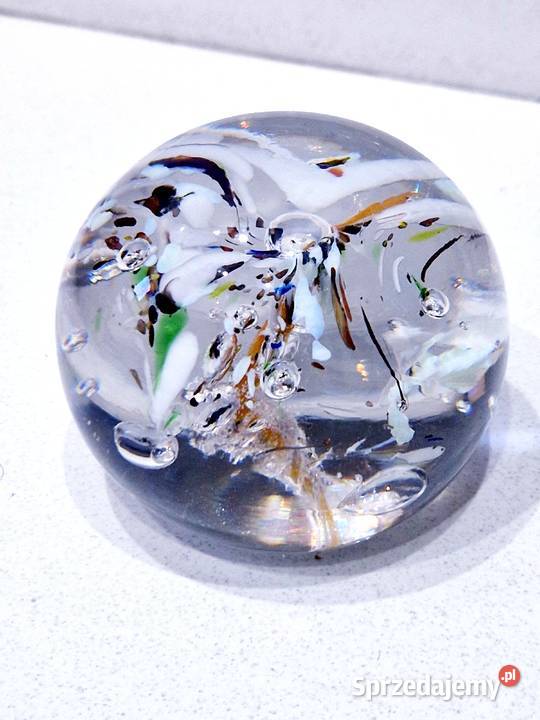 Duża kryształowa kula z kolorami Dąbrowa Górnicza