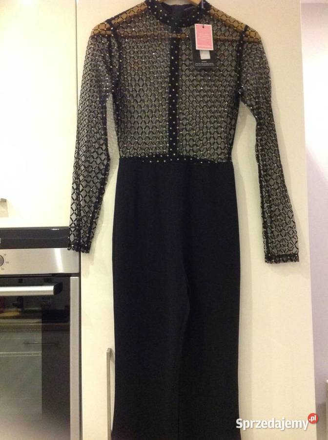 Czarny Kombinezon Damski PRETTYLITTLETHING S lubuskie Nowa Sól