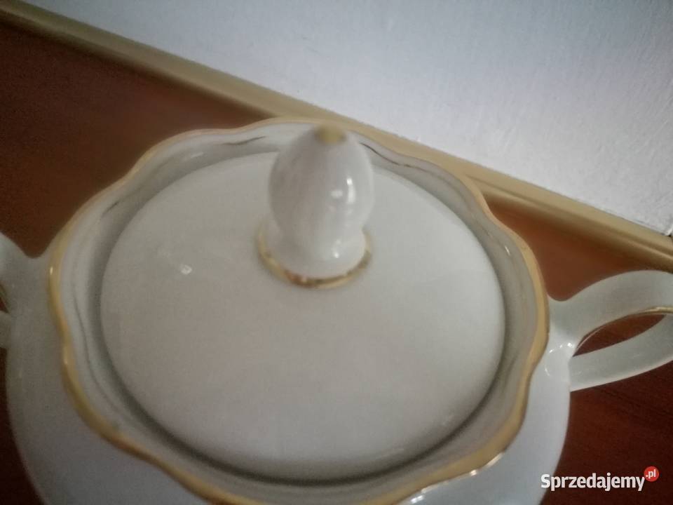 Piękna cukiernica Stara porcelana Schirnding biały Ceramika i szkło Jastrzębie-Zdrój