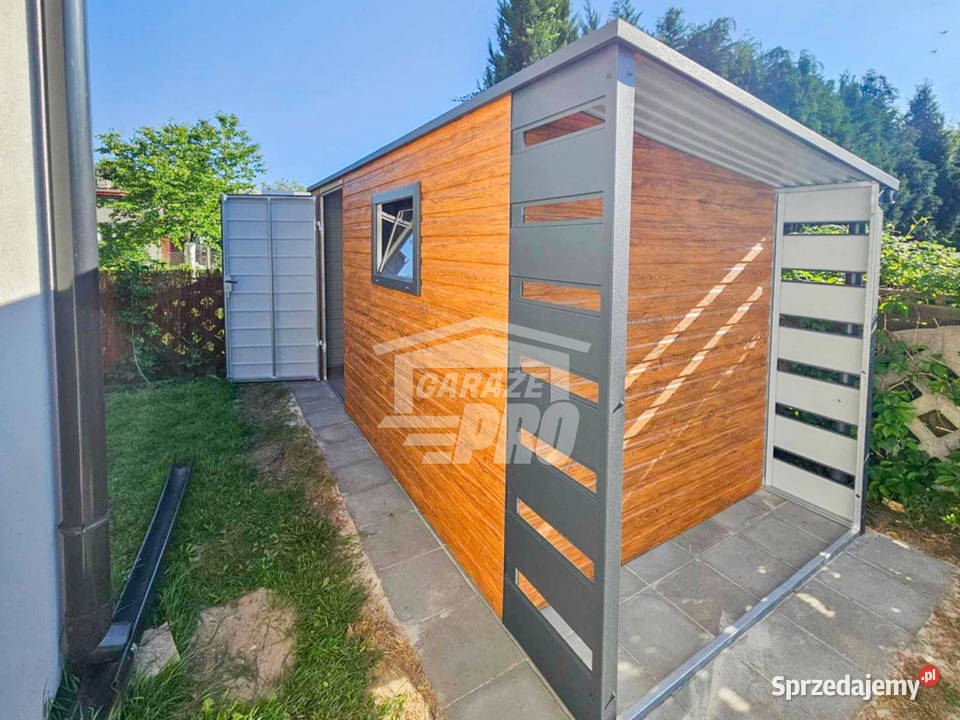 Schowek Domek Ogrodowy 45x2m Wiata 05m Brama Domki narzędziowe