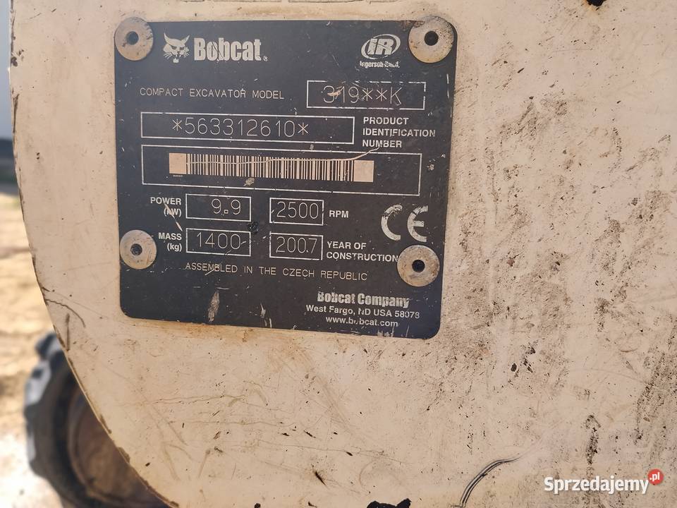 Bobcat mini koparko na gaz silnik benzynowy Krzeszowice