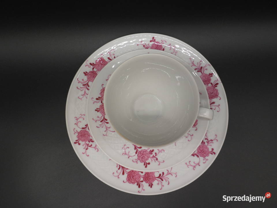 Zestaw śniadaniowy trio z porcelany Seltmann Porcelana i szkło Raszków