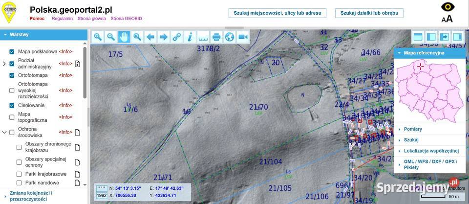 Kompleks leśny 58 ha Sosna 75 lat Gmina pomorskie Pruszcz Gdański sprzedam