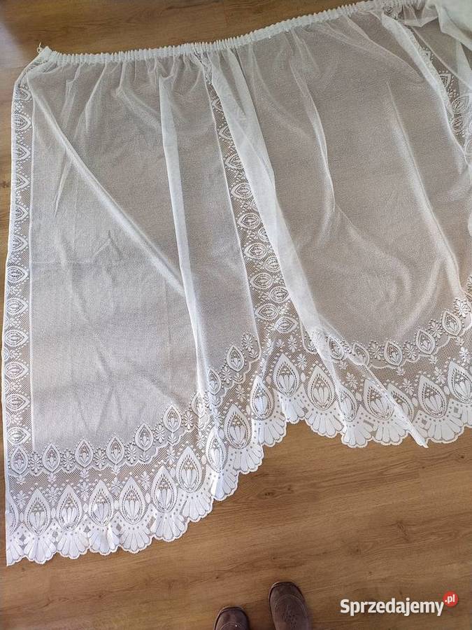 Firana biała taśma Jaworzno