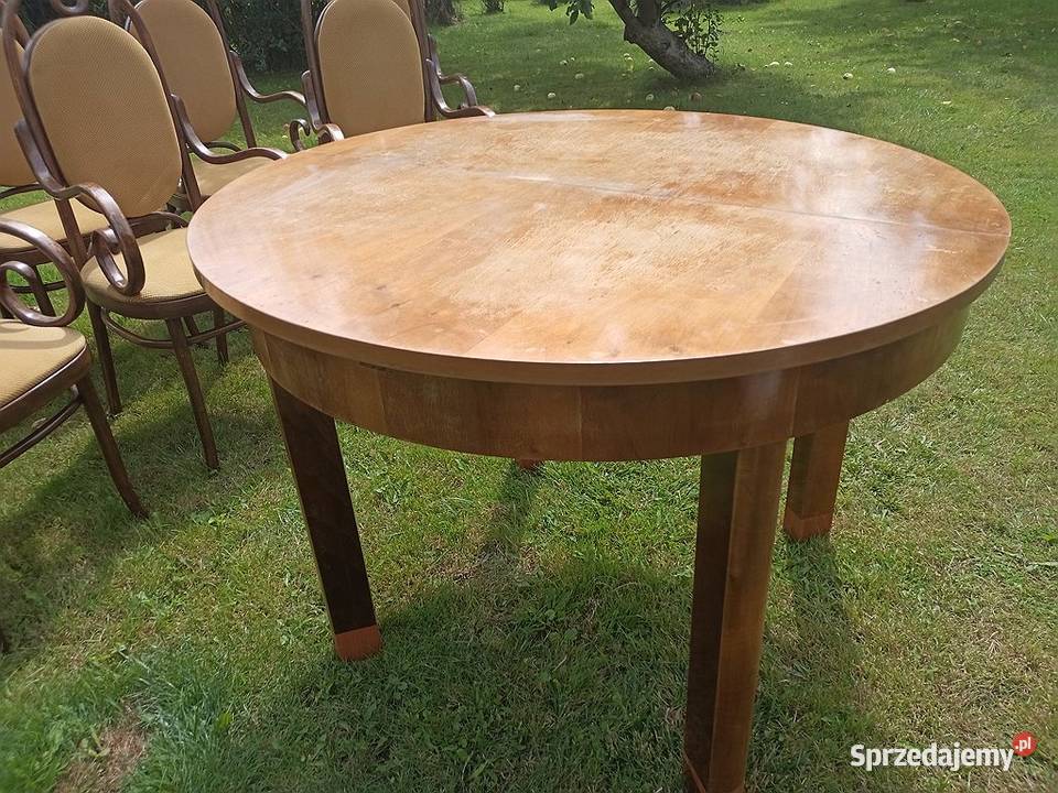 8 krzeseł tapicerowanych giętych stan Żary