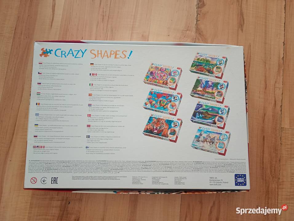 puzzle Trefl Crazy Shapes tygrys 600 elementów zachodniopomorskie Szczecin sprzedam