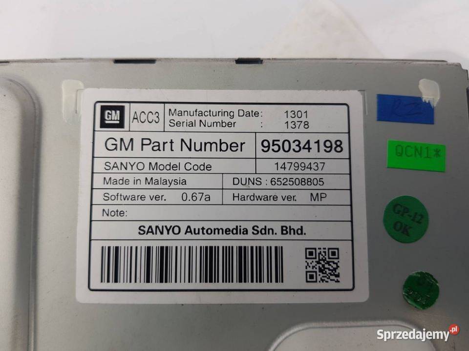 WYŚWIETLACZ EKRAN 95034198 CHEVROLET ORLANDO Lipno