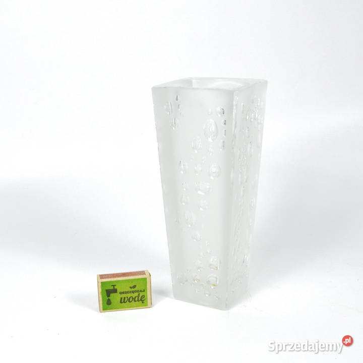 Szklany Wazon H23200 HSG Hortensja Polska lata Warszawa