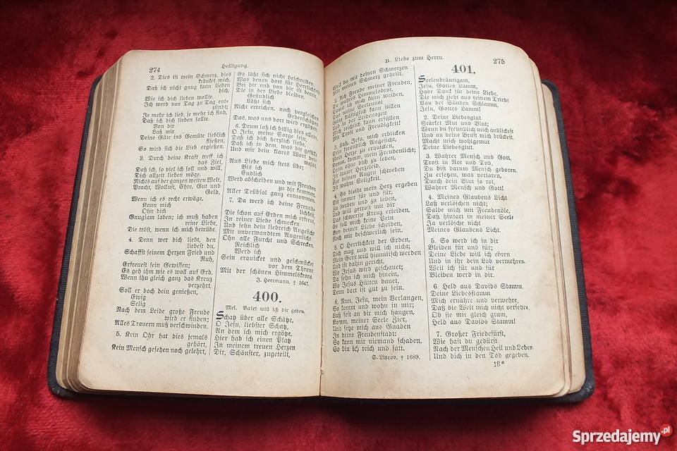 Oryginalny stary modlitewnik z 1920 roku Żary