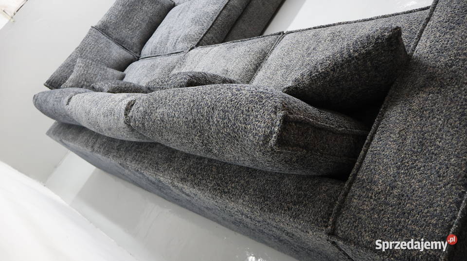 TDi NOWOCZESNY NAROŻNIK KANAPA ciemna tkanina Poznań