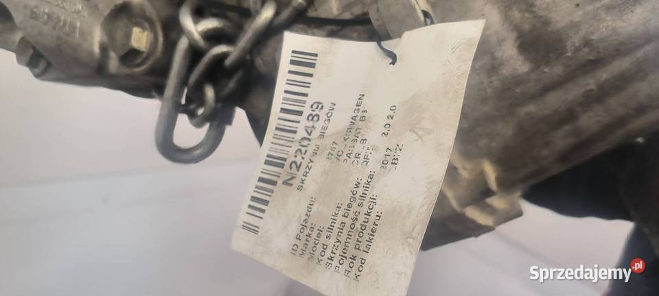 SKRZYNIA BIEGÓW VOLKSWAGEN PASSAT B8 QFZ 20 TDI kujawsko-pomorskie Lipno