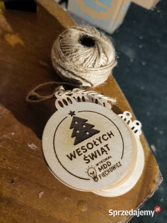 Bombka świąteczna ze sklejki o średnicy 6 śląskie Zawiercie