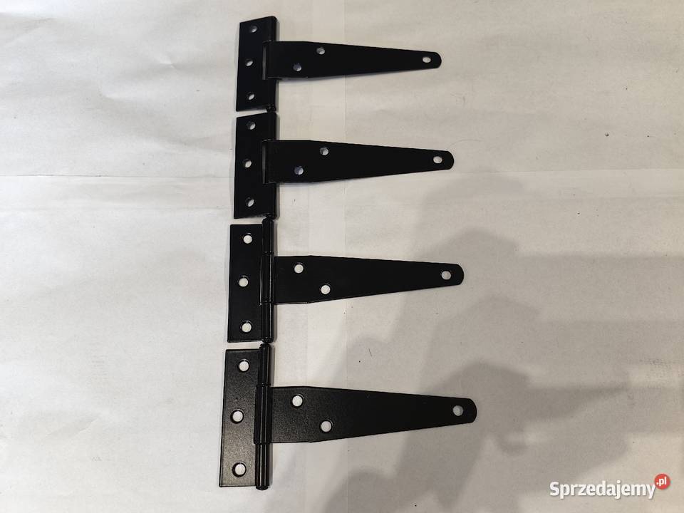 Zawiasy trójkątne 4 sztuki w kształcie litery t Inczew sprzedam
