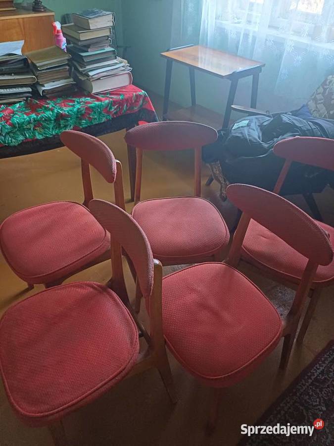 Krzesła Hałas PRL Lublin