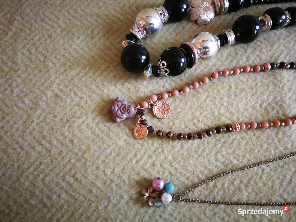 Zestaw biżuterii damskiej Mix etno boho kamienie Szczecin