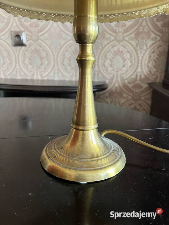 Elegancka lampa stołowa MOSIĘŻNA NOGA Pszczyna