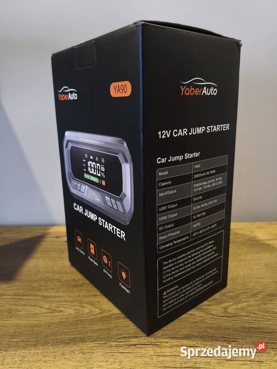 Yaber YA90 Jump Starter 6000A PowerBank PD 65W Zamieście sprzedam