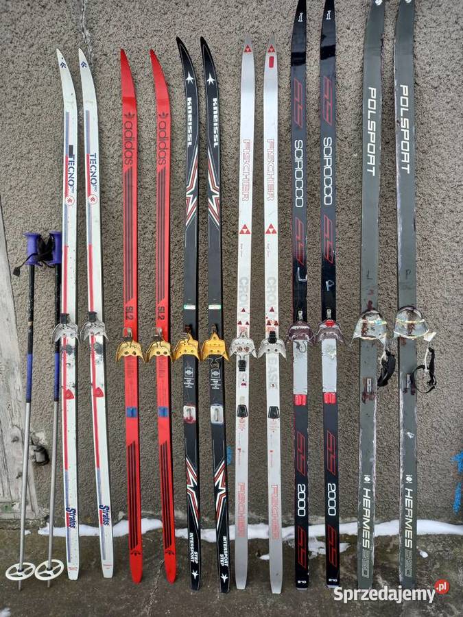 Narty biegowe buty kijki Narty