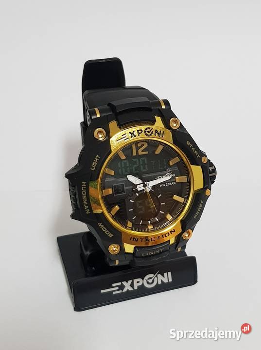 CZARNOZŁOTY ZEGAREK EXPONI KPL łódzkie