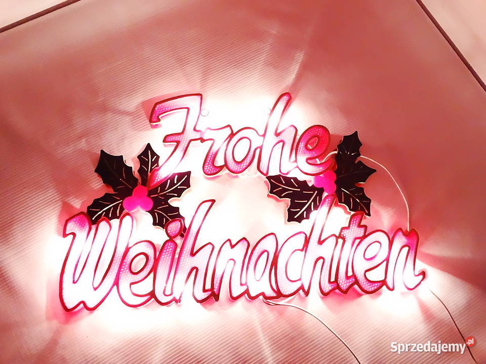 Dekoracja okienna Frohe Weihnachten Konst Smide Biłgoraj