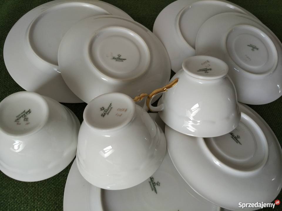 Porcelana ZehScherzer filiżanki zestaw 3 Ropa