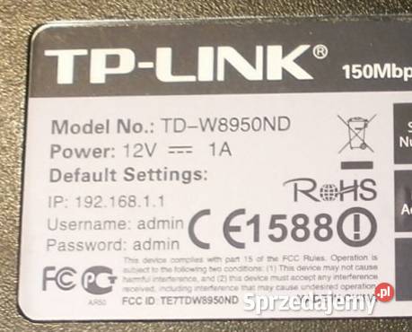 Router TPLINK TDW8950ND śląskie Rybnik