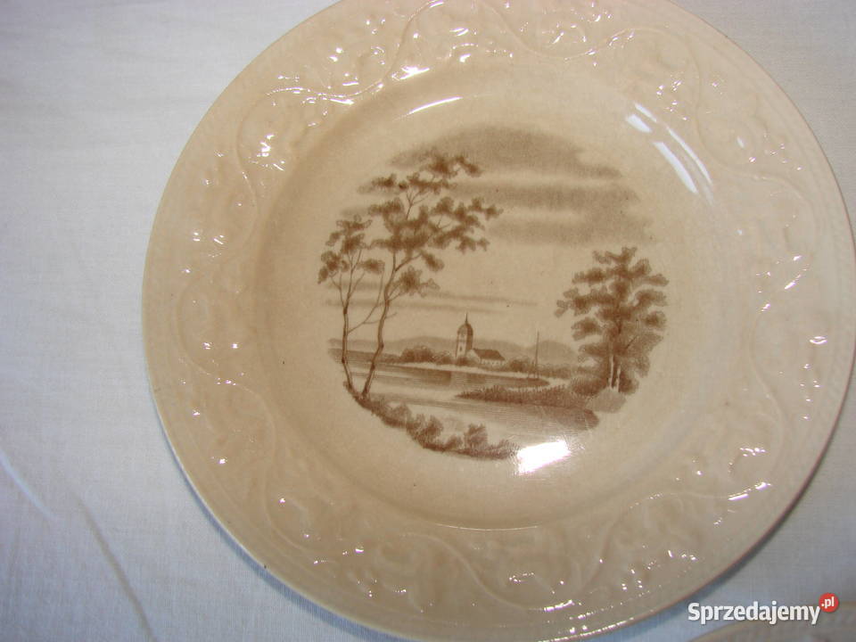 Gustafsberg stare porcelanowe talerzyki pomorskie Pruszcz Gdański sprzedam