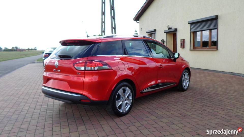 Renault Clio nieuszkodzony czerwony nawigacja Witaszyczki