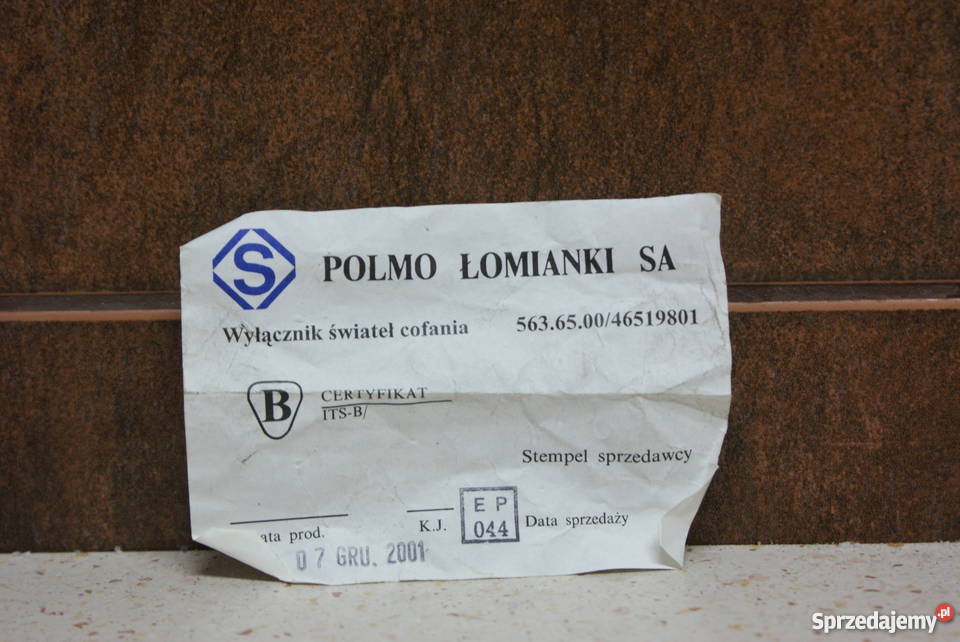 CZUJNIK COFANIA CQN Układ elektryczny mazowieckie Białobrzegi