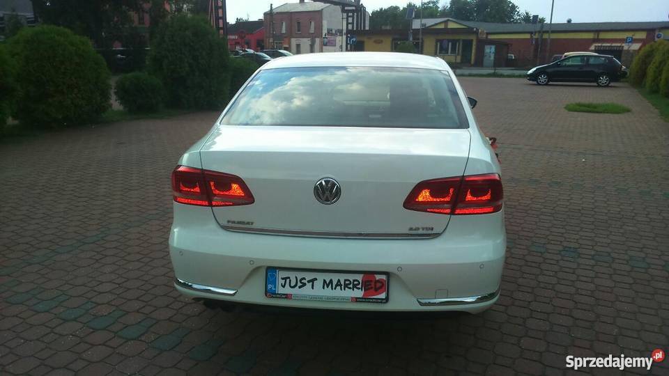 LIMUZYNA PASSAT B7 BIAŁY DO ŚLUBU UPOMINEK PARY Kraków