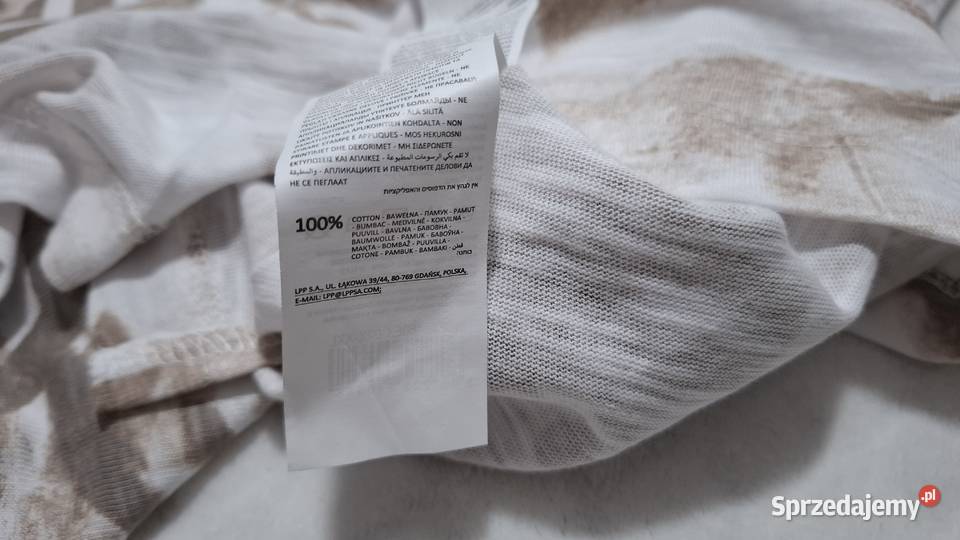 Koszulka krótki rękaw Tshirt Reserved XXL biała Czeladź