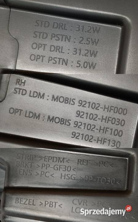 HYUNDAI KONA EV ELECTRIC II SX2e 23 REFLEKTOR osobowe Pleszew