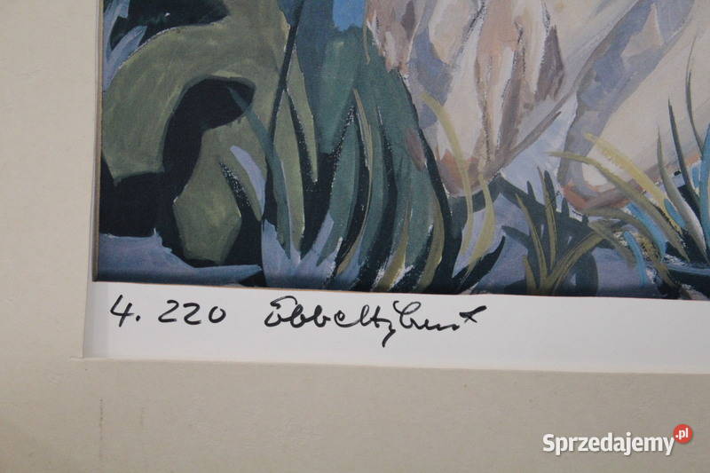 Litografia Ebbe Hglund 1914 1993 4220 1076 FiaF Szczecin sprzedam