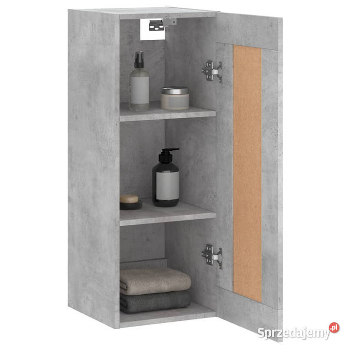 Szafka wisząca szarość betonu 345x34x90 WM830520 Pozostałe Warszawa