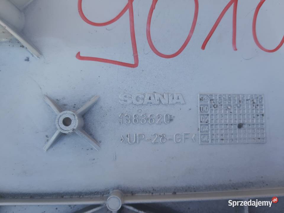 SCANIA 4 GRILL LISTWA ATRAPA GÓRNA MASKA 1383620 Trzciel