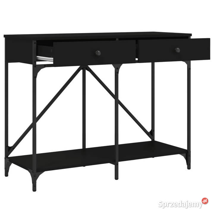 Stolik konsolowy czarny 100x39x785 WM835484 Warszawa