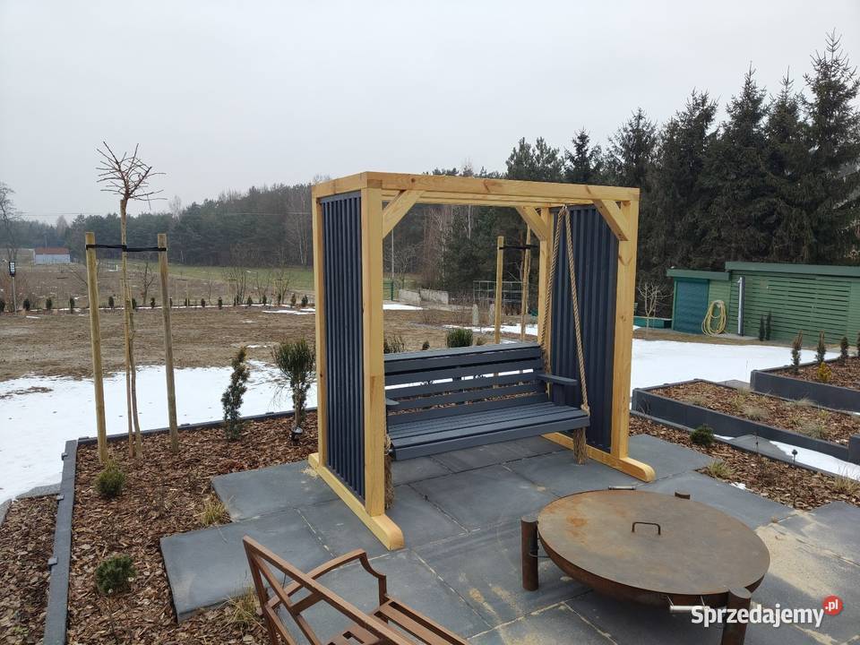 Huśtawka ogrodowa Pergola Drewniana Huśtawki Opole
