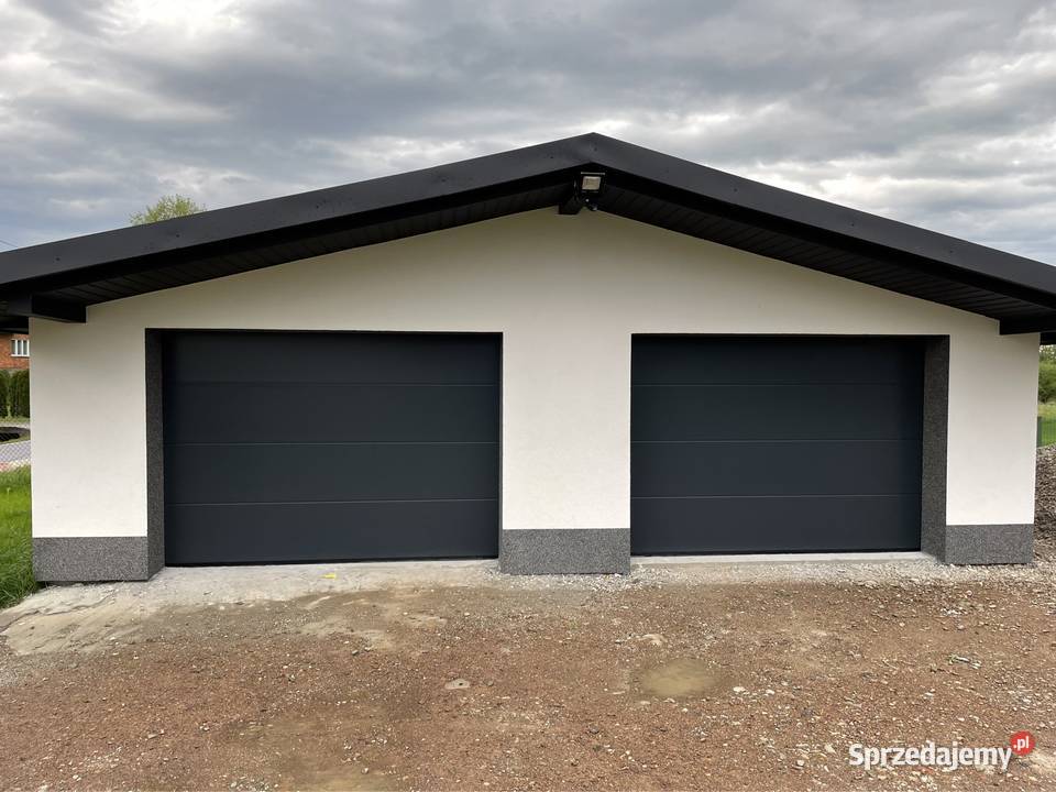 Brama garażowa antracyt ocieplana 3000x2500 Brzesko