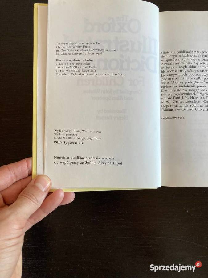 Słownik Ilustrowany Dzieci Oxford Illustrated Elbląg sprzedam