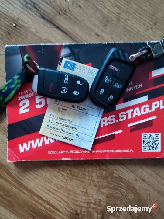 Dodge Durango Citadel 36 nieuszkodzony Durango Słomin