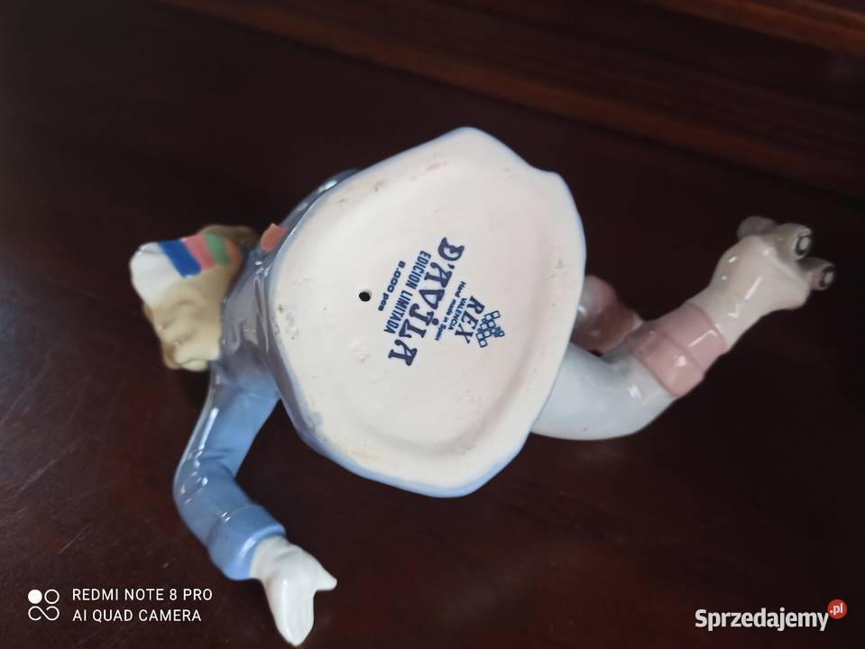 Figurka chłopca Łyżwiarza Ręcznie robiona Rex Gdańsk