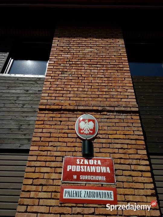 Surochow szkoła podstawowa tablica emaliowana
