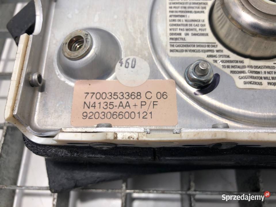 PODUSZKA POWIETRZNA KIEROWCY RENAULT MASTER II osobowe