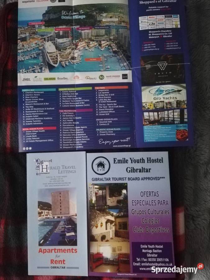 Foldery mapki przewodniki Sevilla Gibraltar Wronki